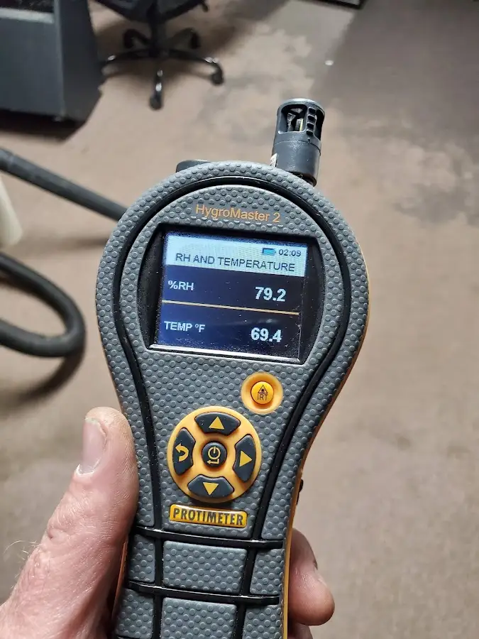 Moisture meter humidity assessment for Fire & Smoke Damage Restoration in Roswell