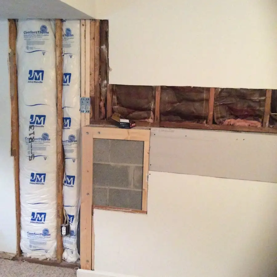 Wall insulation replacement during Contents Cleaning & Restoration in Roswell